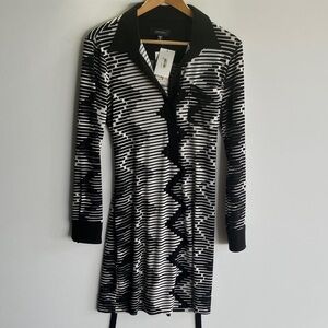Karen Kane Black and White Long Sleeve Dress